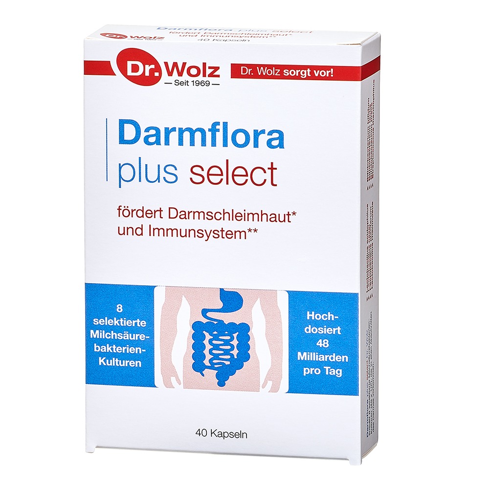 Dr Wolz Darmflora plus select 40 Kapseln Für eine gesunde