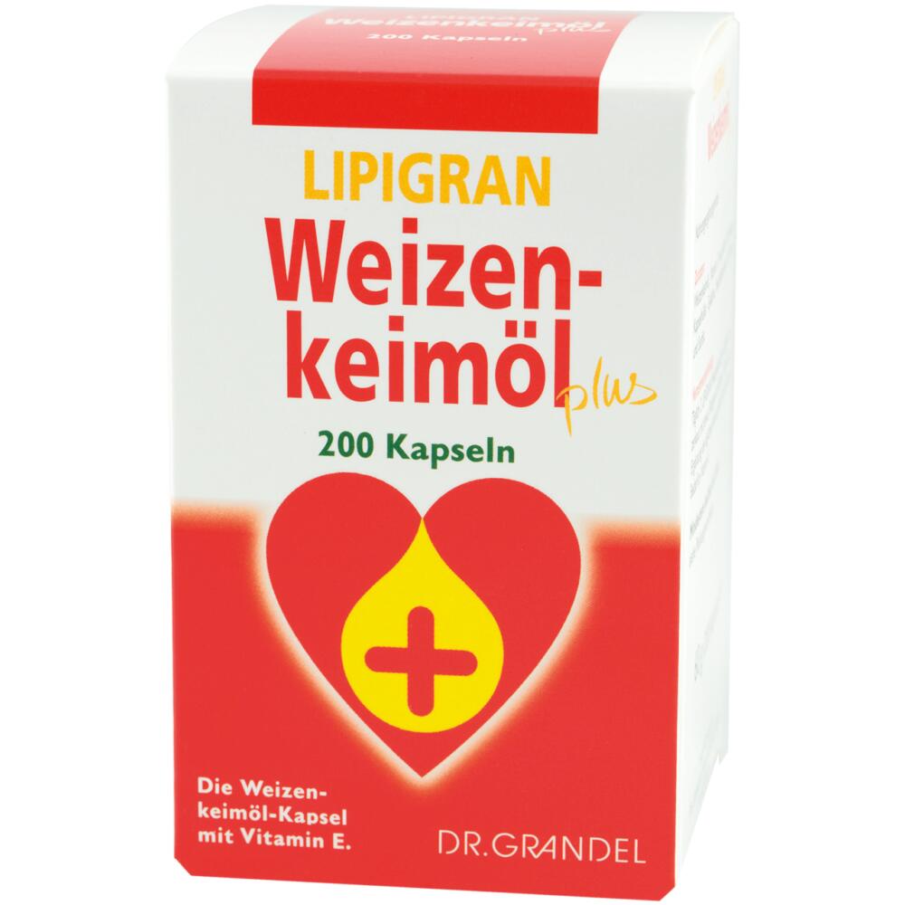 Dr. Grandel: Lipigran Weizenkeimöl plus Kapseln 200 pcs - Your Convenient Source of Targeted Vitamin E