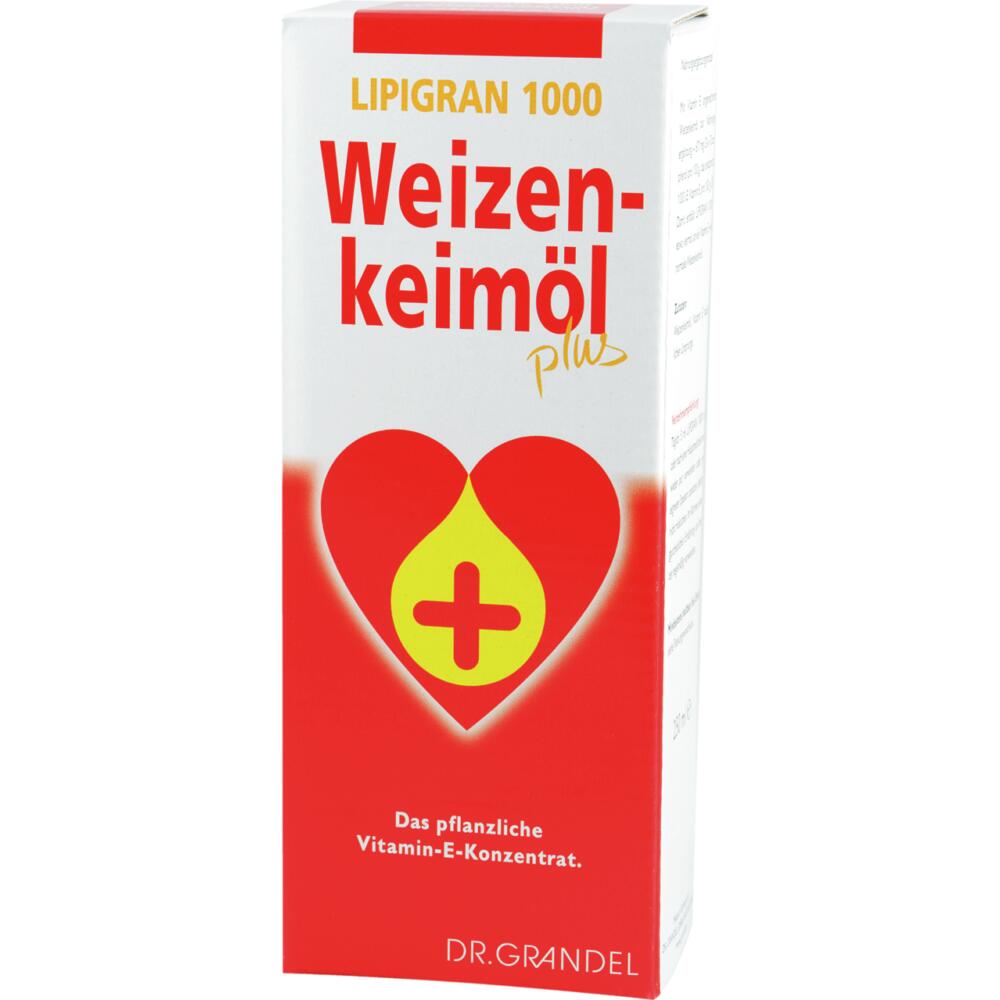 Dr. Grandel: Lipigran 1000 Weizenkeimöl plus 100 ml - The Vitamin E Concentrate Made from Plants