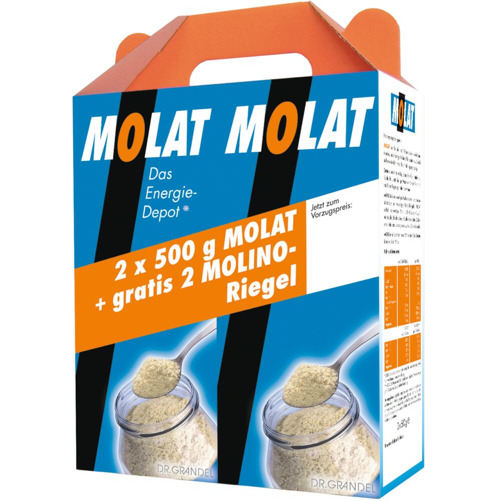 Dr. Grandel: MOLAT 2 x 500 g + 2 MOLINO-Riegel - Concentrate