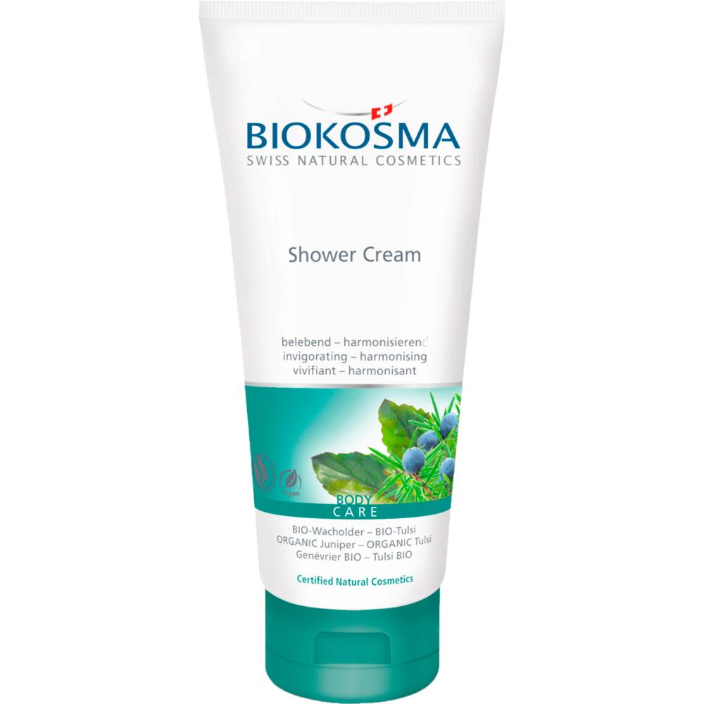 BIOKOSMA: Shower Cream Bio Wacholder & Bio Tulsi - stimulierend & erfrischend