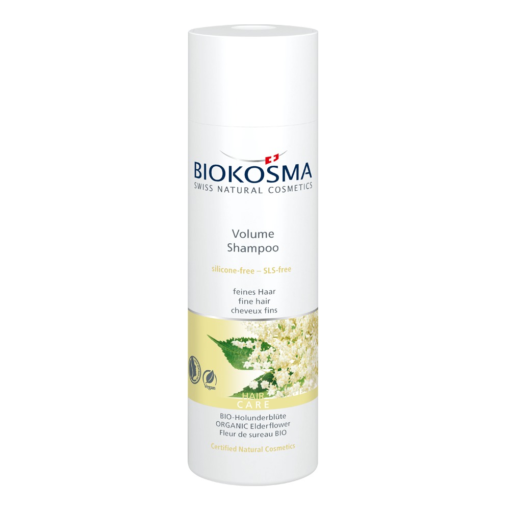 Biokosma Shampoo Volume Shine Holunderblute Feines Kraftloses Haar