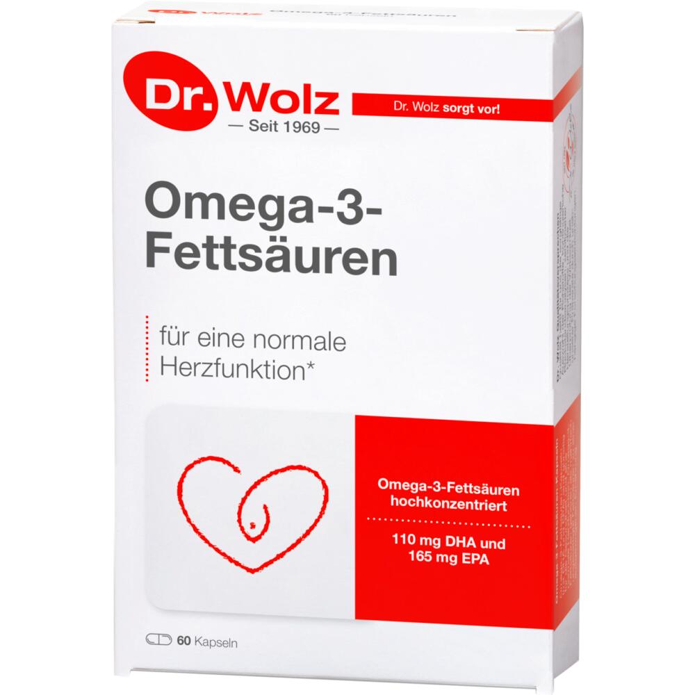 Dr. Wolz: Omega-3-Fettsäuren - Fördert eine normale Herzfunktion