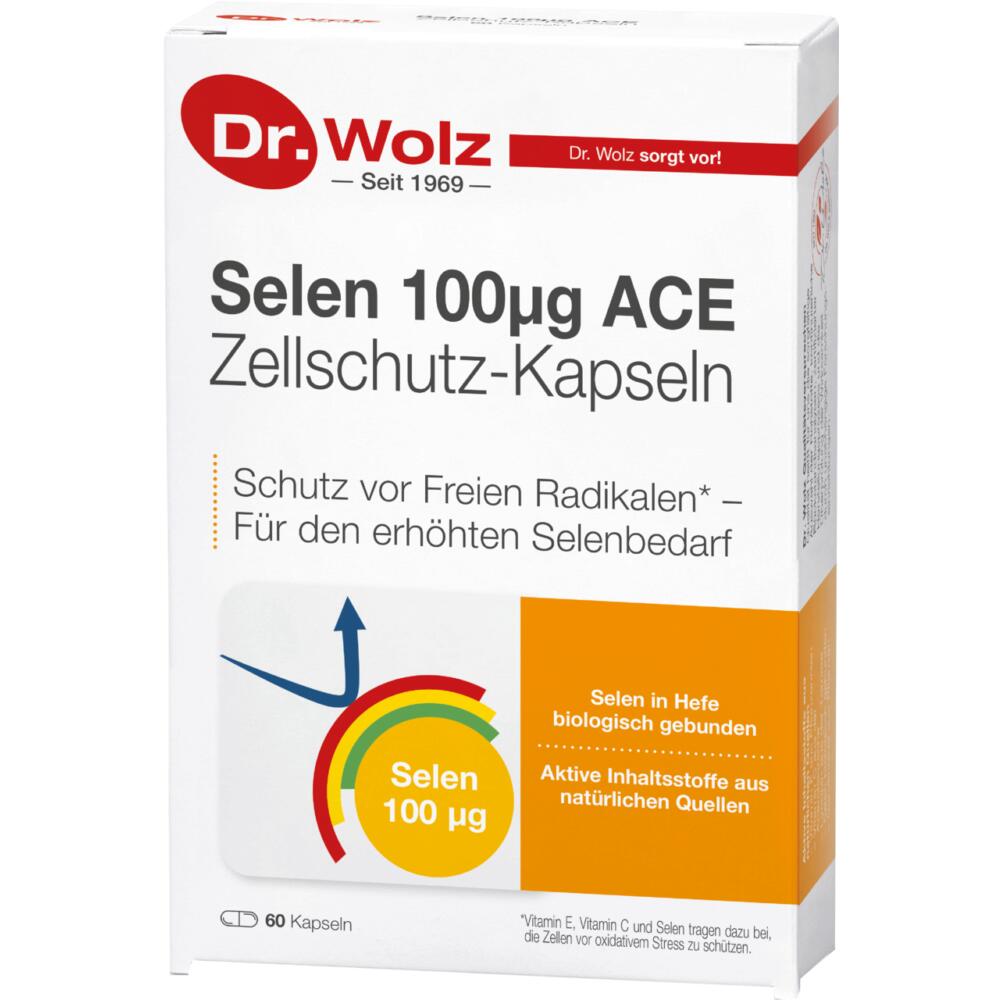 Dr. Wolz: Selen 100µg ACE - Zellschutz mit 100µg Selen pro Kapsel
