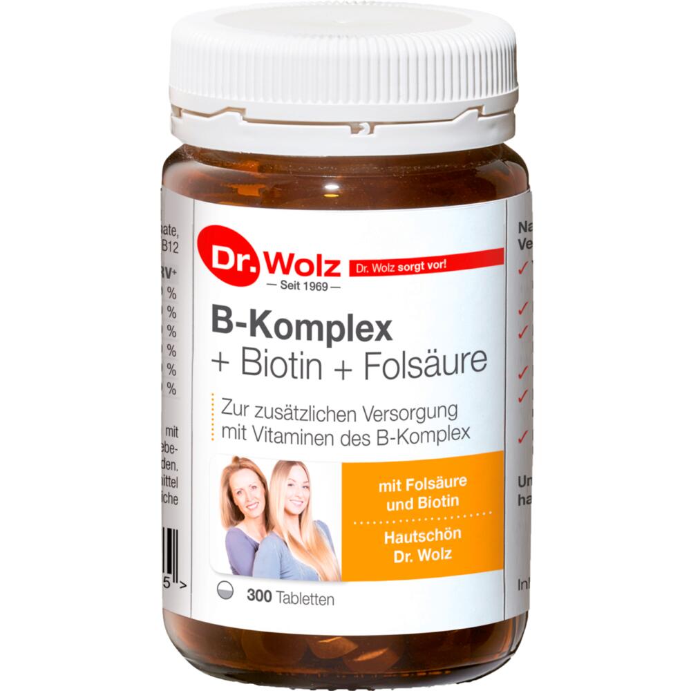 Dr. Wolz: B-Komplex + Biotin + Folsäure - B-Komplex + Biotin + Folsäure Hefetabletten