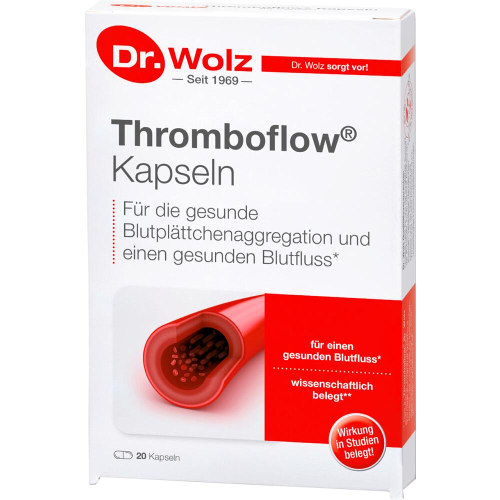 Dr. Wolz: Thromboflow 20er Kapseln - Fördert die gesunde Blutplättchenaggregation