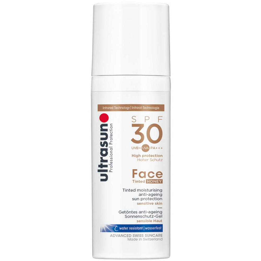 Ultrasun: Anti-Age Tinted Honey SPF30 - Getönter Anti-Aging Sonnenschutz - sensible Haut