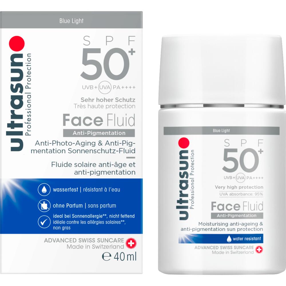 Ultrasun: Face Fluid Anti-Pigmentation SPF50+ - Anti-Pigmentation Fluid SPF 50+