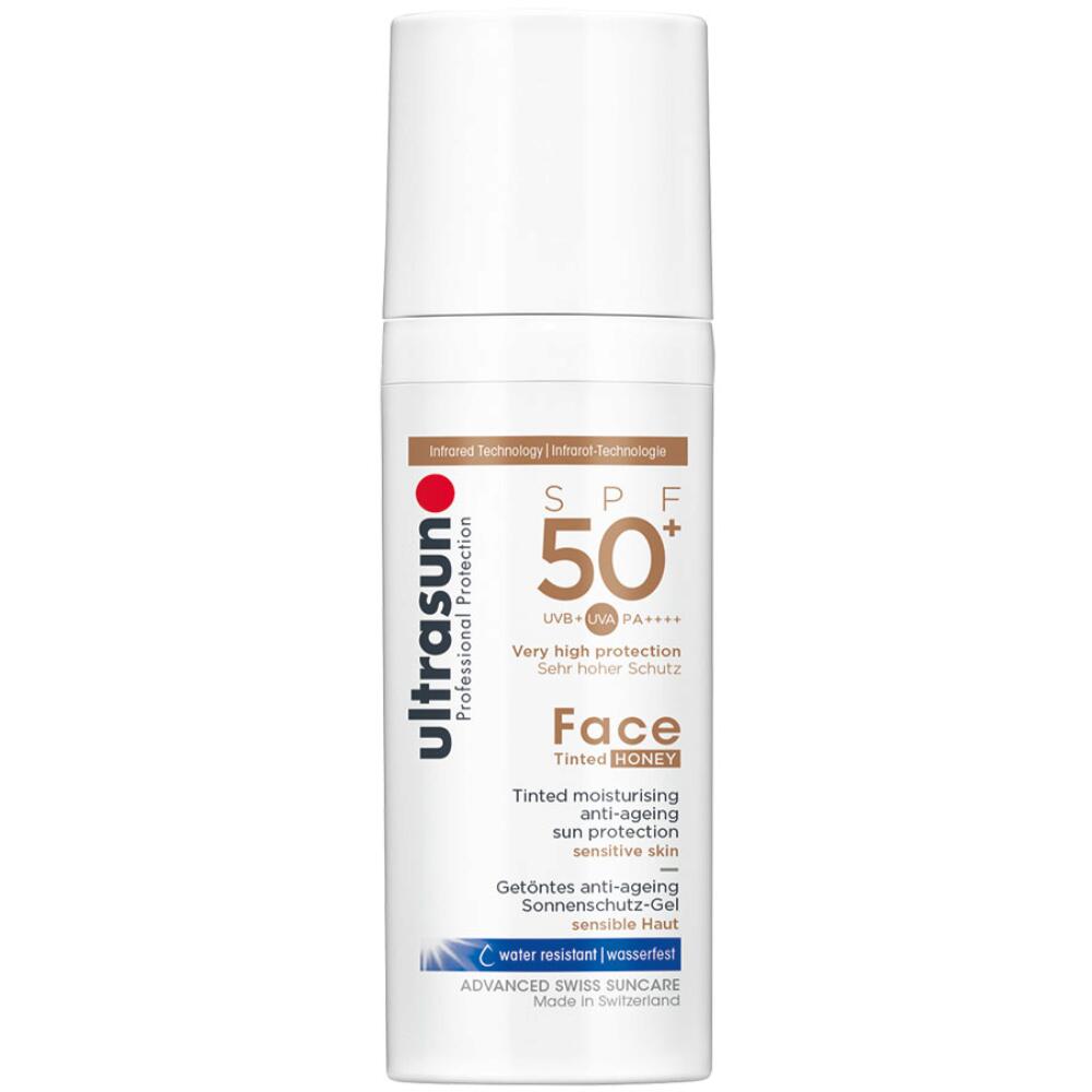 Ultrasun: Anti-Age Tinted Honey SPF50+ - Zonnebrandcrème voor de gevoelige huid