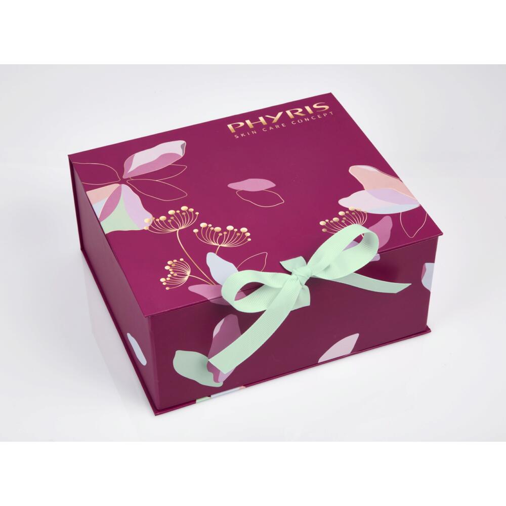 Cassis Geschenkbox mit floralem Muster