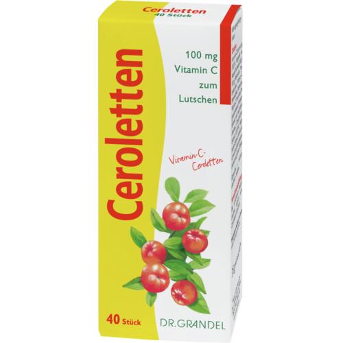 Vitamins & Bioflavonoids Dr. Grandel Ceroletten 40 pcs Vitamin-C-Ceroletten