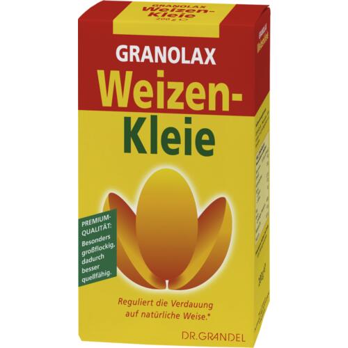 Wheat Germs & Dietary Fibre Dr. Grandel Granolax Weizenkleie 200 g A natural way to regulate digestion* 