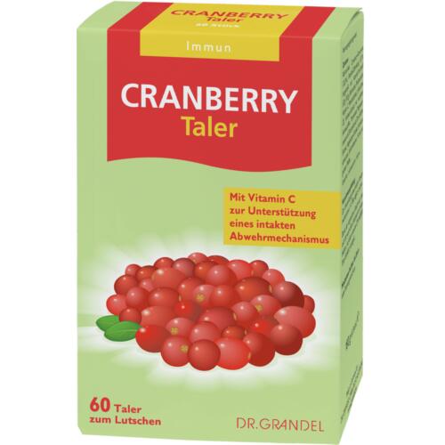 Vitamins & Bioflavonoids Dr. Grandel Cranberry Taler 60 pcs Cranberry Concentrate and Vitamin C