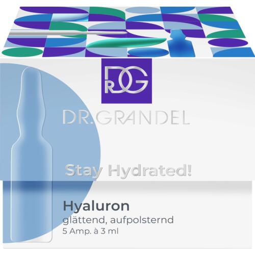 Ampullen Dr. Grandel Hyaluron Bauhaus  Stay Hydrated! Glättende Ampullen mit Hyaluron