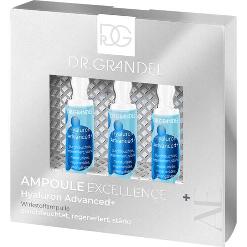 Ampoule Excellence Dr. Grandel Hyaluron Advanced+ Ampulle Mit Hyaluron 10-fach-Komplex gegen Falten