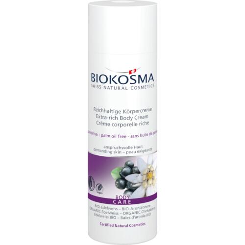 Shower & Body Natrue BIOKOSMA Body Cream BIO-Edelweiss & BIO-Aroniabeere Reichhaltige Körpercreme
