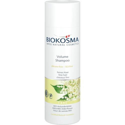 Haarpflege BIOKOSMA Shampoo Volume & Shine Holunderblüte Naturkosmetik Volumen Shampoo für feines Haar