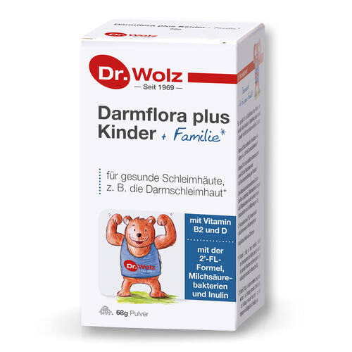 Darmgesund Dr. Wolz Darmflora plus Kinder + Familie Bärenstark für die ganze Familie