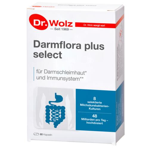Darmgesund Dr. Wolz Darmflora plus select - 80 Kapseln Für eine gesunde Darmfunktion