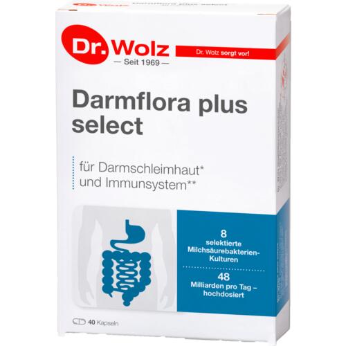 Darmgesund Dr. Wolz Darmflora plus select - 40 Kapseln Für eine gesunde Darmfunktion