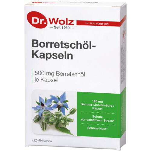 Speziell für Frau & Mann Dr. Wolz Borretschöl-Kapseln Borretschöl Kapseln für die Haut und Stoffwechsel