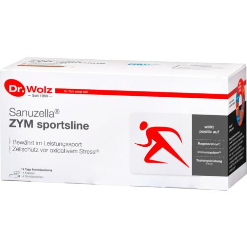 Für Höchstleistungen im Sport Dr. Wolz Sanuzella® ZYM sportsline Ampullentrinkkur mit Wirkstoffkomplex für Sportler