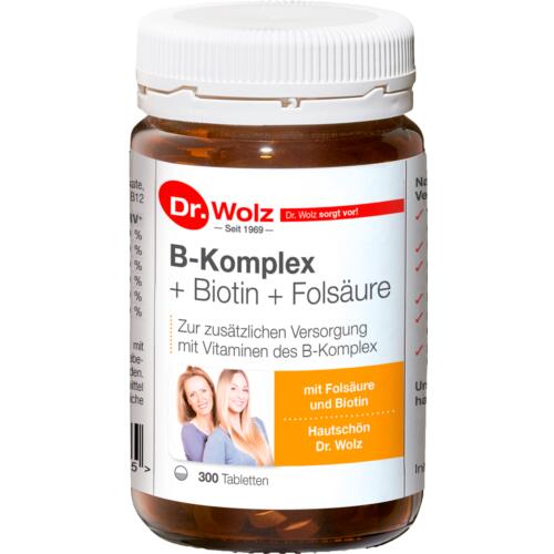 Dr. Wolz: B-Komplex + Biotin + Folsäure - B-Komplex + Biotin + Folsäure Hefetabletten
