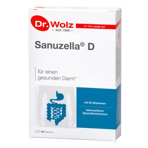 Darmgesund Dr. Wolz Sanuzella D Darmkapseln Lebensaktive Spezialhefe für gesunde Darmfunktion