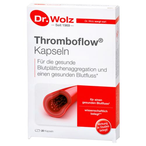 Herz & Kreislauf Dr. Wolz Thromboflow 20er Kapseln Fördert die gesunde Blutplättchenaggregation