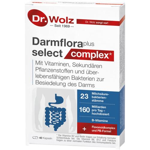 Darmgesund Dr. Wolz Darmflora plus select complex Für die Unterstützung der Darmschleimhaut und des Immunsystems