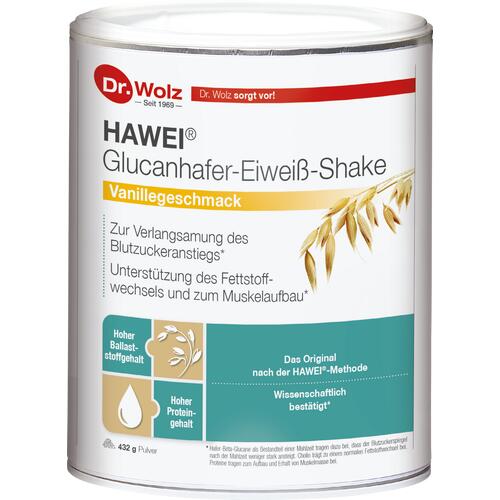  Dr. Wolz HAWEI ® Glucanhafer-Eiweiß-Shake Vanille Für Blutzuckerbalance & Muskelaufbau