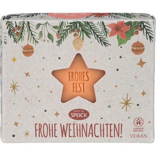 Made by SPEICK SPEICK Weihnachtsseife Frohes Fest Mild reinigende Seife aus Pflanzenölen