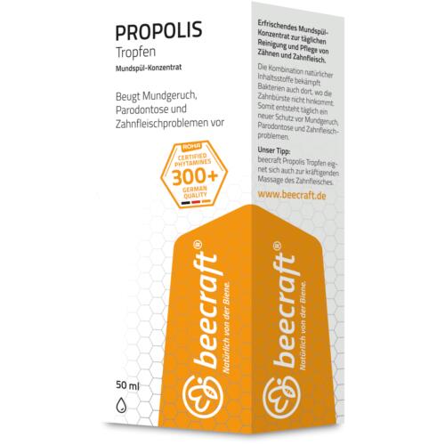 Mund- & Zahnpflege beecraft PROPOLIS Mundspül-Konzentrat Propolis Tropfen – natürliches Konzentrat zur Mundspülung