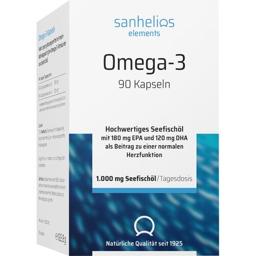 Elements Sanhelios Omega-3 Kapseln Ein wichtiger Beitrag für Herz, Hirn und Augen