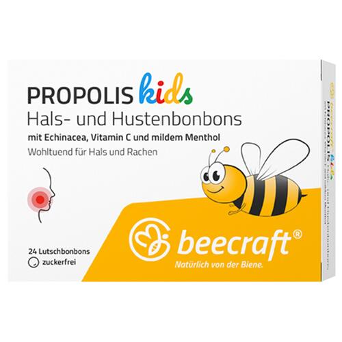 Propolis beecraft Kids Hals- und Hustenbonbons Hals- und Hustenbonbons für Kinder