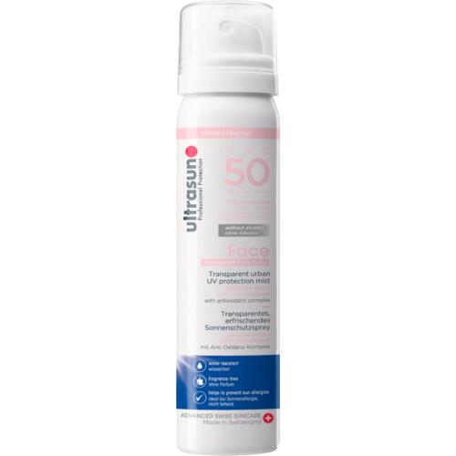 Face Ultrasun Face & Scalp UV Protection Mist SPF 50 Transparentes Sonnenschutz Gesicht & Kopfhaut Spray