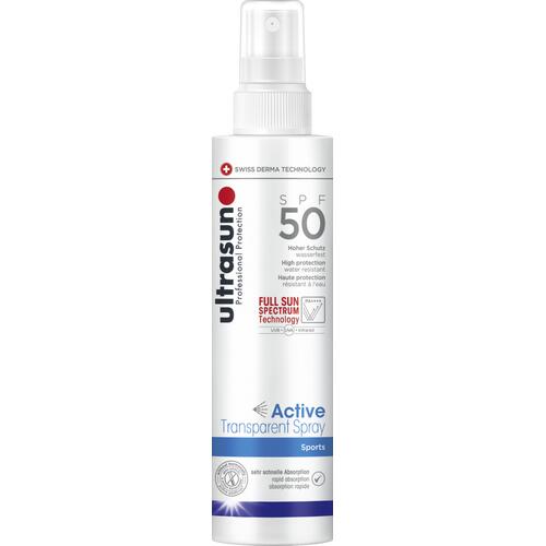   Active Transparent Spray SPF50 Sports Spray mit Lichtschutzfaktor SPF 50+