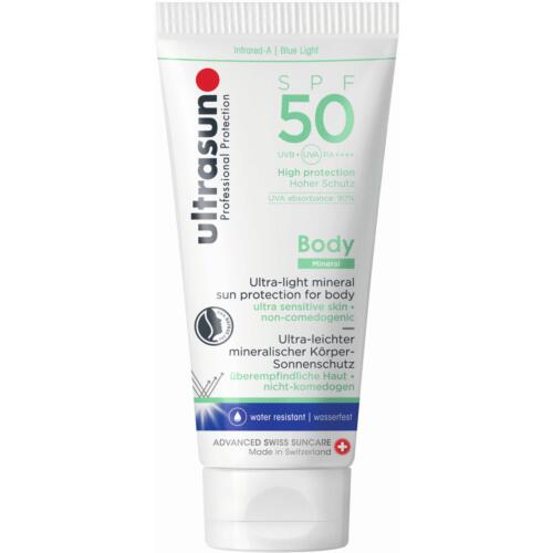 Body Ultrasun  Body Mineral SPF50 Sonnenschutz für überempfindliche Haut