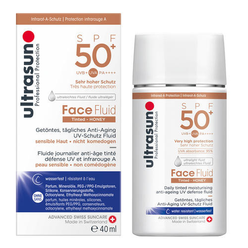 Face Ultrasun Face Fluid Tinted SPF50+ Tägliches Anti-Aging UV-Schutz Fluid