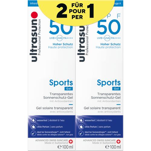 Body Ultrasun Sports Gel SPF50 Duo Set Sonnenschutz mit SPF 50