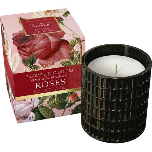 Nature & Arome Rudy Profumi Candle Roses Damaszener-Rose, Jasmin und Rosenholz