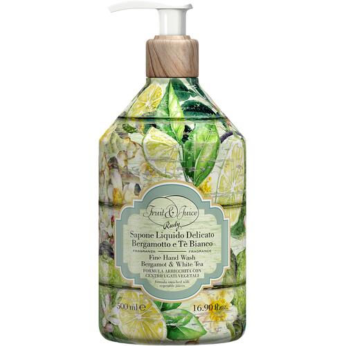 Fruit & Juice Rudy Profumi Bergamot & White Tea Flüssige Handseife mit zitrisch-frischem Bergamotte-Duft
