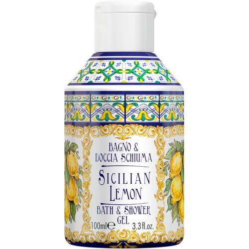 Bade- und Duschgels Rudy Profumi Sicilian Lemon 100 ml Bade- und Duschschaum mit Zitrus-Duftnote