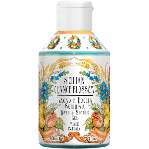 Bade- und Duschgels Rudy Profumi Sicilian Orange Blossom 100 ml Bade- und Duschschaum mit Zitrusfrüchte-Duftnote